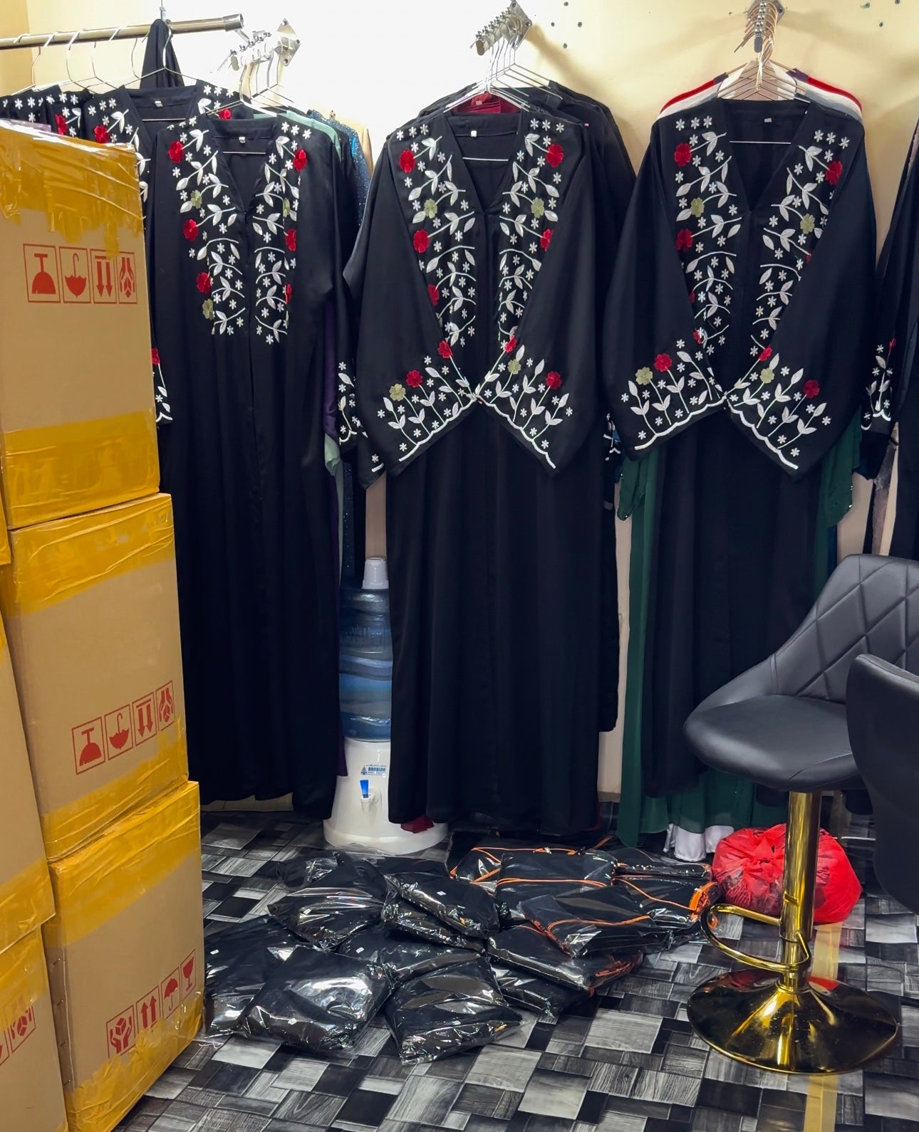 Embroidery abaya best sale